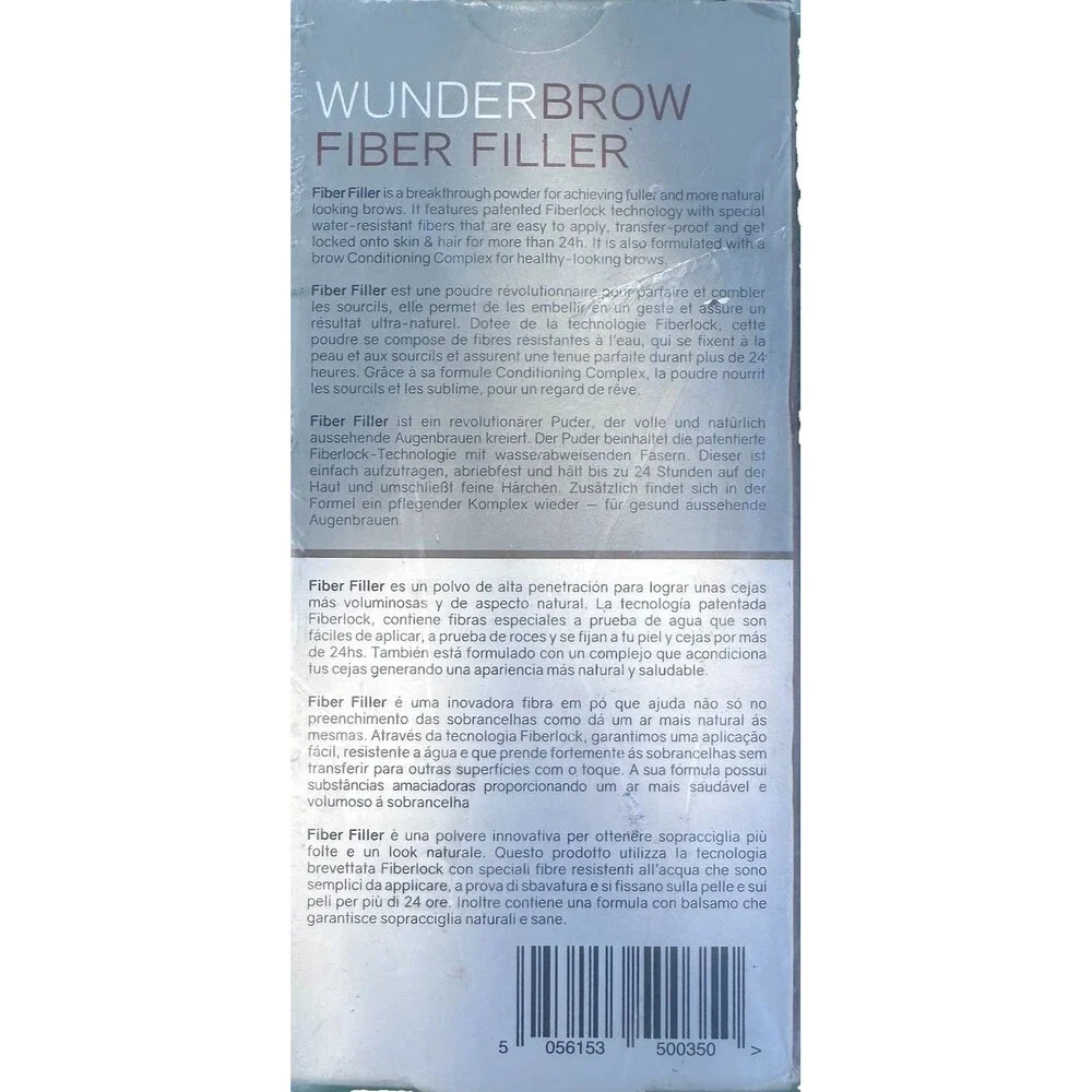 Wunderbrow fiber filler